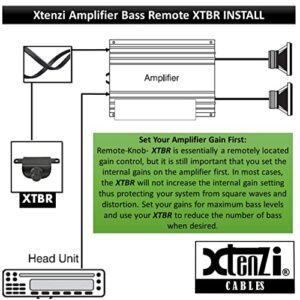 Xtenzi Amplifier Replacement Bass Knob Control Remote XTBR4 Compatible with Select Kicker IX, ZX, DX, ZXM Amplifier