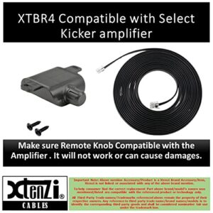 Xtenzi Amplifier Replacement Bass Knob Control Remote XTBR4 Compatible with Select Kicker IX, ZX, DX, ZXM Amplifier