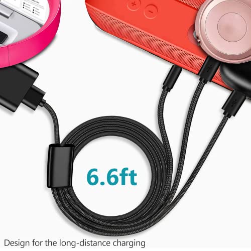 Replacement 3-in-1Wall Charger Adapter Charging Cable Cord for Beats by Dr Dre Studio Solo 3 2 Solo Pro, Powerbeats Pro 3 2, Studio Buds, Fit Pro, Flex, Beats X Headphones, Pill Plus Pill+ Speakers