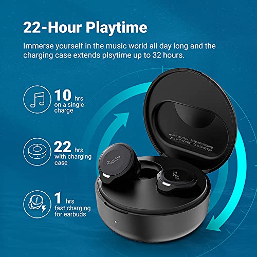 233621 Zen True Wireless Bluetooth Earbuds Hybrid Active Noise-Canceling Headphones Touch Control with Wireless Charging Case Built-in Microphone IPX4 Waterproof Bluetooth 5.0 Earphones (Pink)