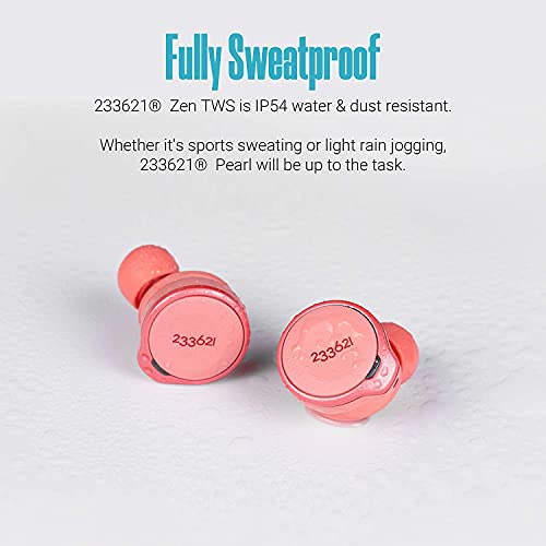 233621 Zen True Wireless Bluetooth Earbuds Hybrid Active Noise-Canceling Headphones Touch Control with Wireless Charging Case Built-in Microphone IPX4 Waterproof Bluetooth 5.0 Earphones (Pink)