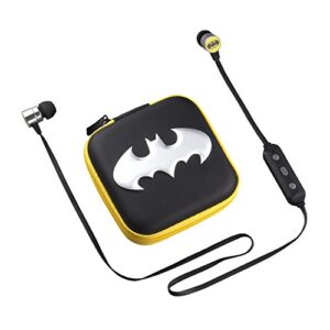 eKids Batman Bluetooth Wireless Earbuds and Travel Case with Hands Free Calling and Adjustable Volume Control