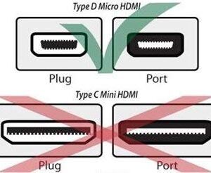 CBUS 25ft HDMI to Micro HDMI Cable for Sony FDR-AX53 Handycam, HXR-NX80, FDR-AX700, HDR-CX405, FDR-AX100, Panasonic Camcorder HC-V800, HC-WXF1, HC-VXF990, HC-VX981K, HC-V770K, HC-V100 Zoom Q2n, Q4n Q8