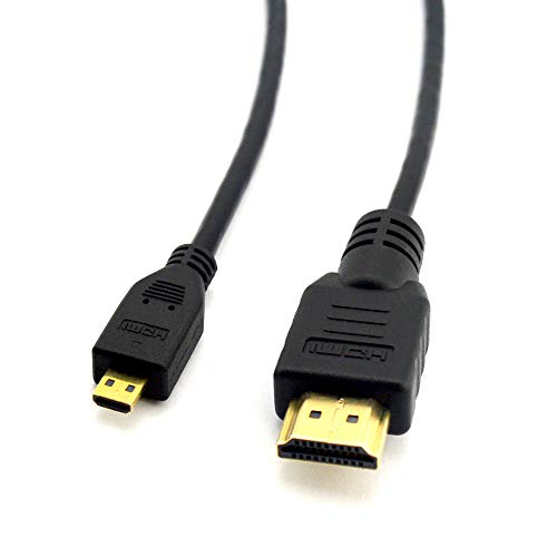 CBUS 25ft HDMI to Micro HDMI Cable for Sony FDR-AX53 Handycam, HXR-NX80, FDR-AX700, HDR-CX405, FDR-AX100, Panasonic Camcorder HC-V800, HC-WXF1, HC-VXF990, HC-VX981K, HC-V770K, HC-V100 Zoom Q2n, Q4n Q8