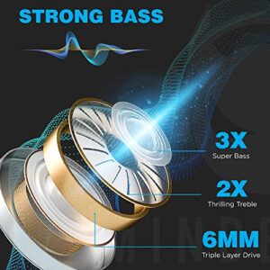 MINDBEAST Super Bass Earbuds Noise Cancelling Wireless and Wired Set, Prime, Amazing Sound Effects