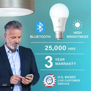 Sengled Alexa Light Bulb, 75W Equivalent Smart Light Bulbs, 1050LM High Brightness Bluetooth Mesh Smart Bulbs That Work with Alexa Only, Dimmable LED Light Bulbs A19 5000K, No Hub Required, 4 Pack