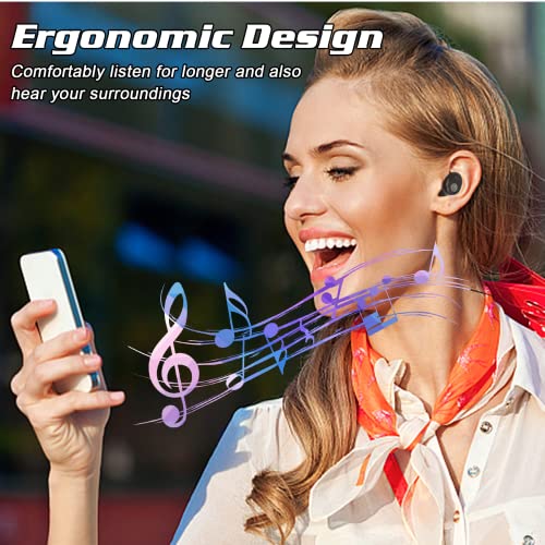 Wireless Earbuds Bluetooth 5.0 Headphones with Digital LED Display Charging Case Stereo Mini Earphones in Ear Headset Waterproof for Motorola Moto G Power (2021)