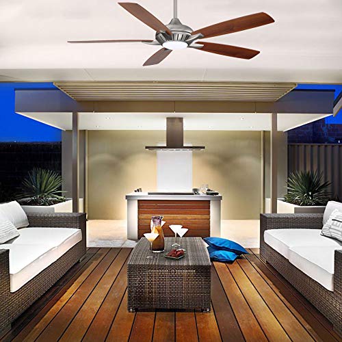 Minka Aire F1001-BN Dyno XL 60" Ceiling Fan with LED Light & Remote, Brushed Nickel