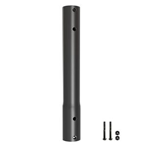 wali 14.37 inch single extended mounting pole heavy duty for wali tv ceiling mount (esp01), black