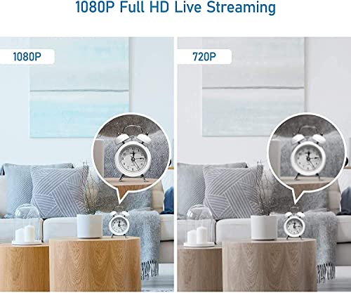 LaView Smart Indoor Security Camera for Home(2 Pack), 1080p HD Baby Monitor with Motion and Sound Detection,Two-Way Audio, Night Vision, US Cloud Server & SD Card Storage, Compatible with Alexa