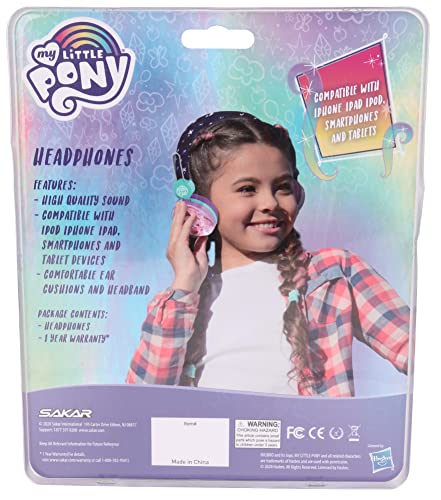 My Little Pony Over The Ear Headphones | Soft and Cushioned Ear Pieces to Fit Any Size, Adjustable Headband, Great Sound, Purple