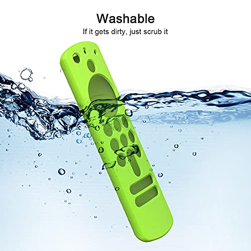 Green Case Replacement for TV Stick (3rd Generation) / 4K Max 2021 New Voice Remote, Silicone Protective Skin Sleeve Glow in Dark - LEFXMOPHY