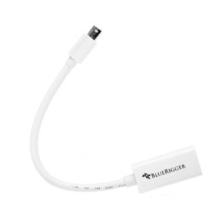 BlueRigger Mini DisplayPort to HDMI Female Adaptor Cable ((Mini DP/Thunderbolt to HDMI Cable) - Compatibe with MacBook Pro/Air - with HD Audio