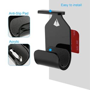 TXEsign Magnetic Headphone Holder for Apple AirPods 1& 2 3 Pro Acrylic Wall Mount Holder Headset Holder Adhesive Earbuds Hanger