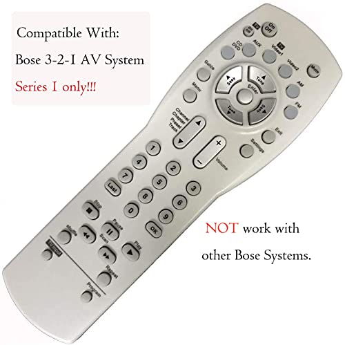 Replacement Remote 289138001 Compatible for Bose 321 Series I Audio/Video AV Receiver [Work with Series I of Bose 321 ONLY] (Instruction Included)