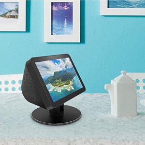 Echo Show 8 Adjustable Stand, Eight Rare-Earth Magnets on The top Stand for Amazon Echo Show 8, Horizontal 360 Rotation Longitudinal Angle Change Base Black MC012-01