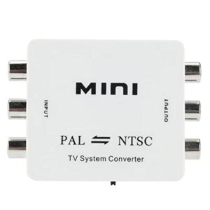 SAIZHUO PAL to NTSC Converter, Mini 1080P PAL NTSC Mutual Conversion PAL to NTSC/NTSC to PAL Converter, for TV, DVD Player/Recorders, VCR, etc