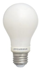 sylvania 75 watt equivalent, a19 led light bulbs, dimmable, soft white color 2700k, made in the usa with us and global parts, 4 pack