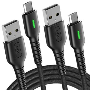 iniu micro usb cable, [2-pack 6.6ft] 3.1a qc 3.0 fast charging android usb charger cable & phone data cord for samsung galaxy s7 s6 edge s5 j7 j5 a7 a5 note 5 kindle lg g5 g4 htc nokia moto e5 e6 etc