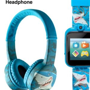 PlayZoom 2 Kids Smartwatch & Headphones - Video Camera Selfies STEM Learning Educational Fun Games, MP3 Music Player Audio Books Touch Screen Sports Digital Watch Gift for Kids Toddlers Boys Girls