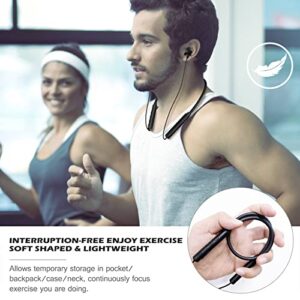 OINMELY Neckband Bluetooth Headphones V5.0 Wireless Headset Sport Earbuds w/Mic 12Hrs Playtime Cordless Noise-Canceling Earphones for Gym Running Compatible with iOS Samsung Android