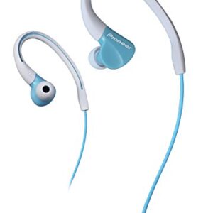 PIONEER se-e3-gr – Water Resistant Sports Headphones (ipx-2, Adjustable Clips) Blue Sea Water