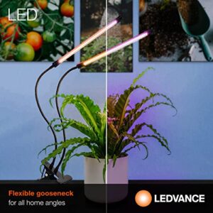 LEDVANCE Full Spectrum Gooseneck LED Indoor Plant Grow Light, 9W, Dimmable, 3000K, with Smart Control and 3' USB Power Cord - 1 Pack (62567)