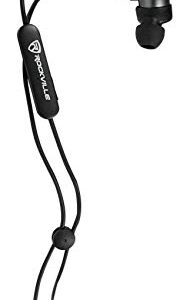 Rockville EBT35 Gunmetal Magnetic Bluetooth Earbuds in-Ear Sport Headphones/IPX5