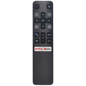 voice replacement remote control applicable for tcl tv 40s330 32s330 75s434 43s434 50s434 55s434 65s434 70s434 43p30fs 49p30fs 32p30s 55ep680 40s6510fs 65q637 55q637 55s430 65c825 40s334 40s6500fs