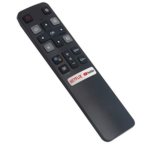 Voice Replacement Remote Control Applicable for TCL TV 40S330 32S330 75S434 43S434 50S434 55S434 65S434 70S434 43P30FS 49P30FS 32P30S 55EP680 40S6510FS 65Q637 55Q637 55S430 65C825 40S334 40S6500FS