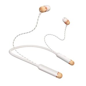 house of marley smile jamaica wireless: wireless neckband earphones with microphone, bluetooth connectivity, 8 hours of playtime, and sustainable materials (copper)