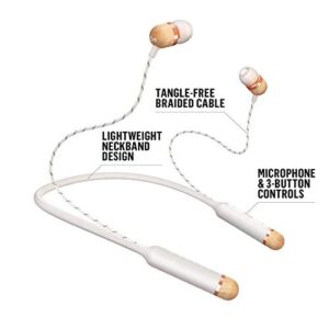 House of Marley Smile Jamaica Wireless: Wireless Neckband Earphones with Microphone, Bluetooth Connectivity, 8 Hours of Playtime, and Sustainable Materials (Copper)