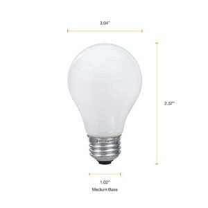SYLVANIA Incandescent Light Bulb, 25W A19, Dimmable, Medium Base, 160 Lumens, 2850K, Soft White - 2 Pack (10562)
