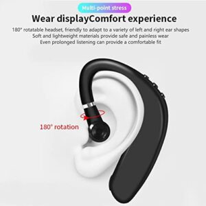 Archuu Wireless Bluetooth Headphone,Painless Wearing Headset,Ear Hook Earbuds, Lightweight, Hands Free Single Ear Business Earphone,Waterproof Earpiece for Business/Office/Sports