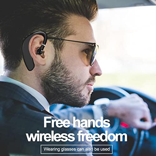 Archuu Wireless Bluetooth Headphone,Painless Wearing Headset,Ear Hook Earbuds, Lightweight, Hands Free Single Ear Business Earphone,Waterproof Earpiece for Business/Office/Sports