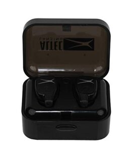 altec lansing mzx635 true wireless earbuds, true connect truly wireless headphones, includes portable pocket-sized charging case, ipx4 waterproof rating, black
