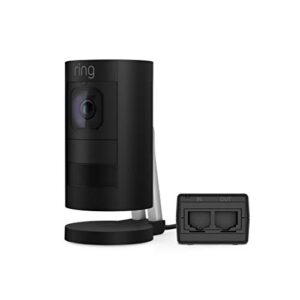 Ring Stick Up Cam Elite, Power over Ethernet HD Security Camera with Two-Way Talk, Night Vision, Works with Alexa - Black