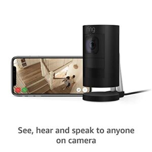 Ring Stick Up Cam Elite, Power over Ethernet HD Security Camera with Two-Way Talk, Night Vision, Works with Alexa - Black