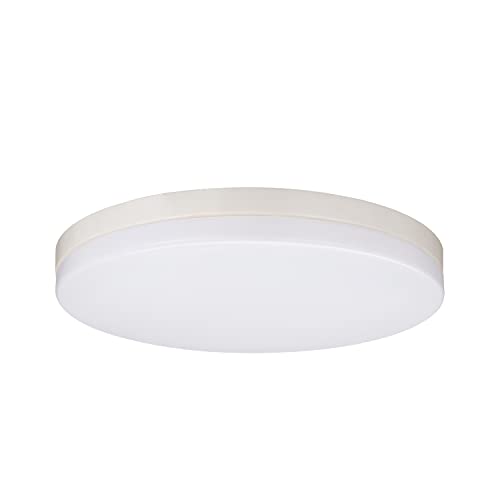 LEDVANCE Sylvania 13" Flush Mount Light Fixture with LightSHIELD Technology, Germicidal, 18W=100W, 1260 Lumens, Dimmable, 90 CRI, 3500K (Bright White), White (75749)