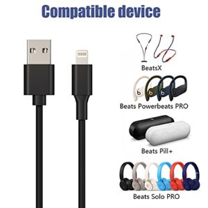 3.3FT USB Charger Cable Cord Compatible with Beats Powerbeats Pro, Powerbeats, Beats X, Solo Pro Wireless Headphones and Beats Pill+ Portable Wireless Speaker Replacement Charging Cables