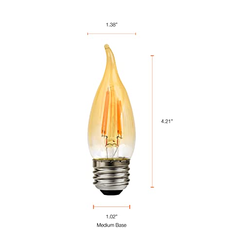 LEDVANCE 79580 1 LED Bulb, Medium Base, Amber