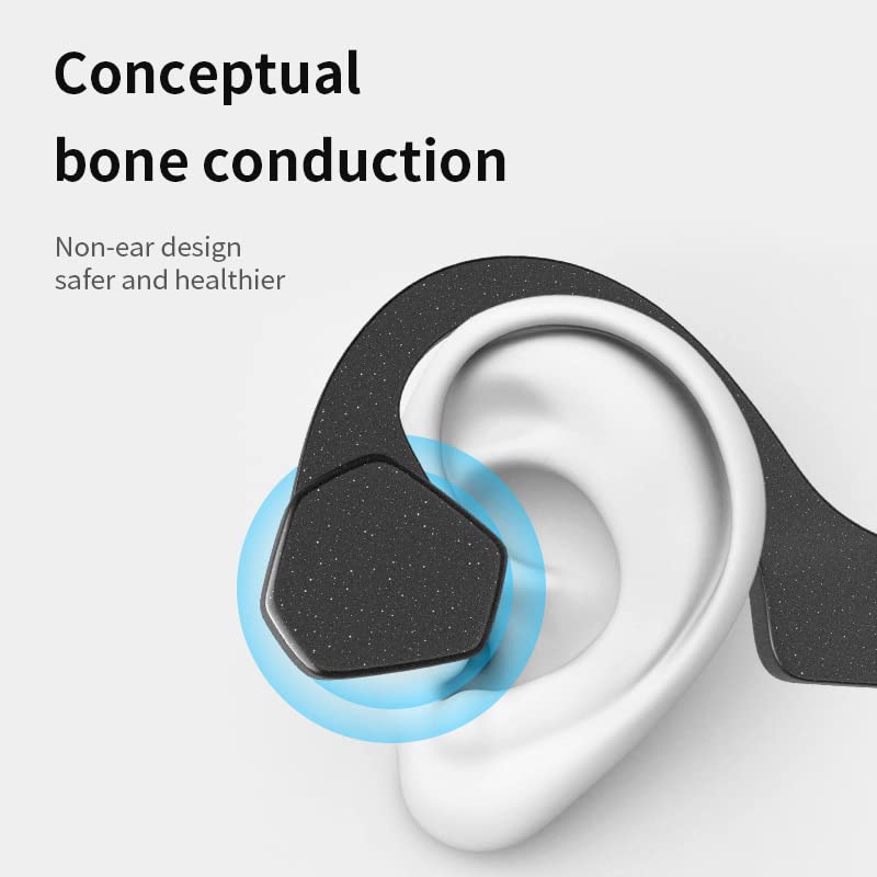 New Wireless Bluetooth Headset Bone Conduction Earphone Running Sports Ear Hook，Lightweight