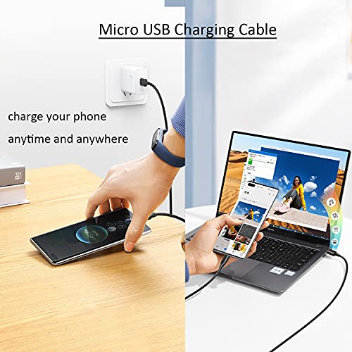 Micro USB Charging Cable,USB 2.0 480Mbps Transfer Speed 3A Fast Charger Cord 3.3Ft Compatible with Samsung Galaxy S7 S6 Edge J7 J3,LG K30 K20 G3 G4,Sony Motorola Nokia Android Smartphones Tablets