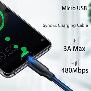 Micro USB Charging Cable,USB 2.0 480Mbps Transfer Speed 3A Fast Charger Cord 3.3Ft Compatible with Samsung Galaxy S7 S6 Edge J7 J3,LG K30 K20 G3 G4,Sony Motorola Nokia Android Smartphones Tablets