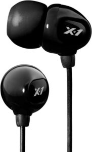 x-1 (powered by h2o audio) ie2-bk-x surge waterproof sport in-ear headphones