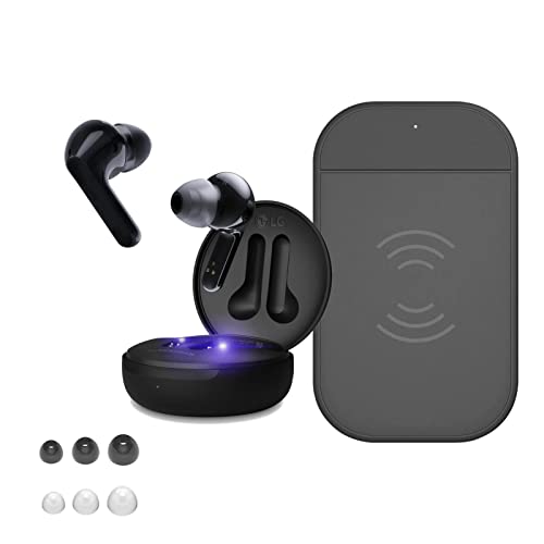 LG Tone FN6 Wireless Earphones - Bluetooth in Earbuds with Meridian Sound and 10w Qi Wireless Fast Pad