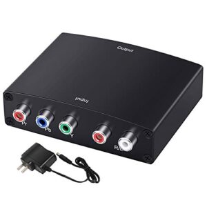 component to hdmi converter, misott 1080p ypbpr to hdmi converter, 5rca rgb to hdmi converter, component input hdmi output adapter