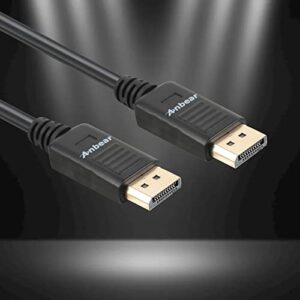 Anbear DisplayPort to Displayport Cable 6 Feet, Gold Plated Display Port to Display Port Cable 4K@60HZ Resolution(Male to Male) for DisplayPort Enabled Desktops and Laptops to Displays