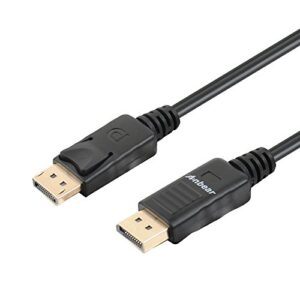 anbear displayport to displayport cable 6 feet, gold plated display port to display port cable 4k@60hz resolution(male to male) for displayport enabled desktops and laptops to displays