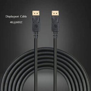 Anbear DisplayPort to Displayport Cable 6 Feet, Gold Plated Display Port to Display Port Cable 4K@60HZ Resolution(Male to Male) for DisplayPort Enabled Desktops and Laptops to Displays